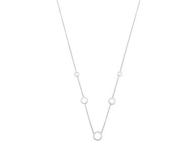 Chaine or blanc cercles