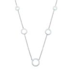 Chaine or blanc cercles