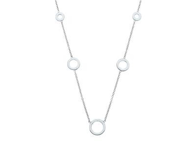 Chaine or blanc cercles