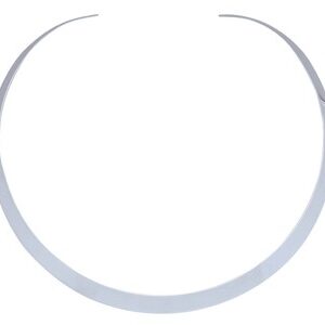 Collier argent rhodié rigide ouvert