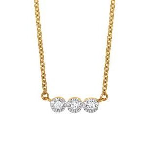 Collier or 18 carats et diamants