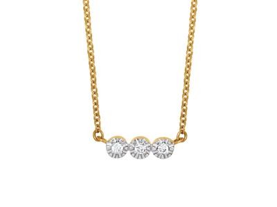 Collier or femme 18 carats et diamants