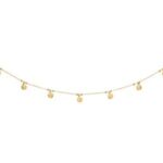 Ras de cou or jaune 18 carats étoiles pampilles