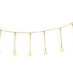 Ras de cou or jaune 18 carats étoiles - 42cm