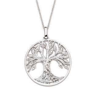 Pendentif arbre de vie argent rhodié et plaqué rose