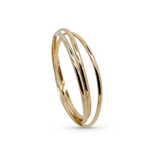 bracelet jonc rigide plaqué or