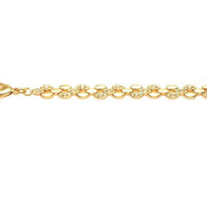 bracelet gourmette plaqué or18k