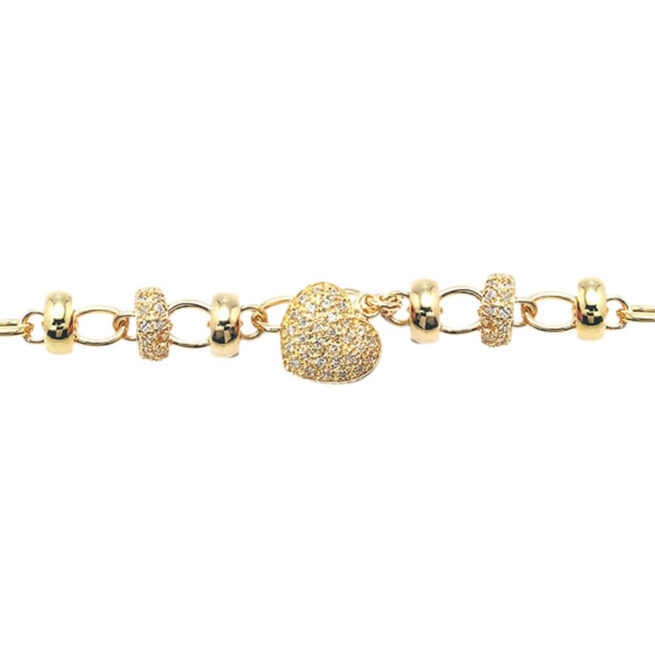 bracelet gourmette plaqué or18k