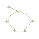 chaine de cheville  plaqué  Or