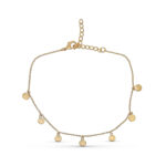 chaine de cheville  plaqué  Or