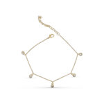 chaine de cheville  plaqué  Or