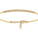 Bracelet jonc Or 18 carats et Diamants