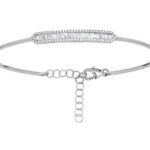 Bracelet jonc Or blanc et Diamant