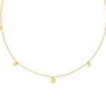 Collier motifs en or jaune