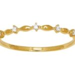 Bague solitaire or 5 diamants