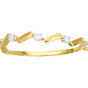 Bague solitaire diamants tirets