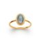 Bague pierre naturelle fine labradorite