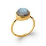Bague pierre naturelle labradorite