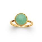 Bague pierre naturelle aventurine