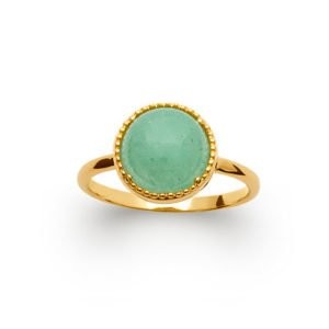 Bague pierre naturelle aventurine