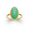 Bague pierre naturelle aventurine ovale