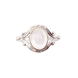Bague quartz rose en argent