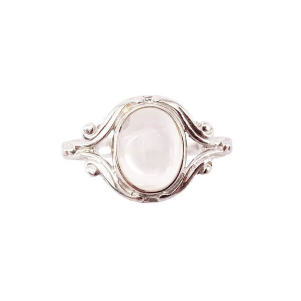 Bague quartz rose en argent