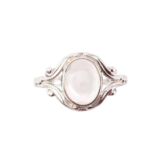 Bague quartz rose en argent