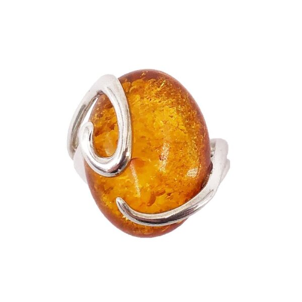 Bague ambre femme