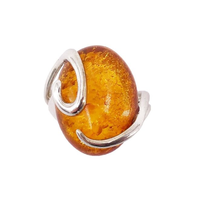 Bague ambre femme