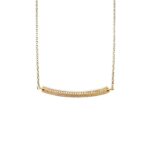 Collier plaqué or lune