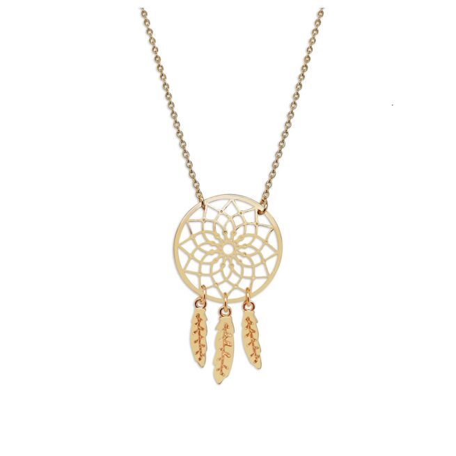 Collier plaqué or bohème