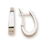 Boucles d'oreilles créole carré plat