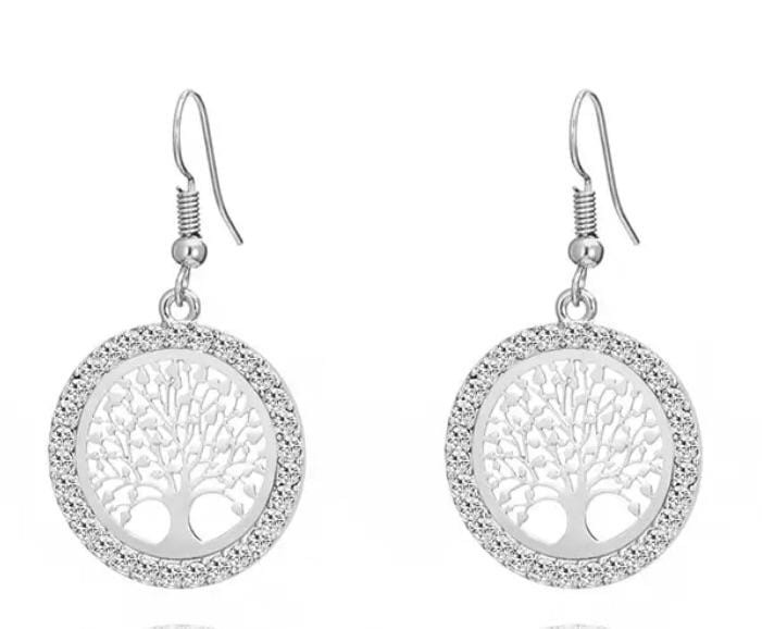 Boucles d'oreilles arbre de vie