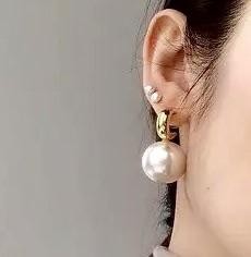Boucles D'oreilles Grande Perle