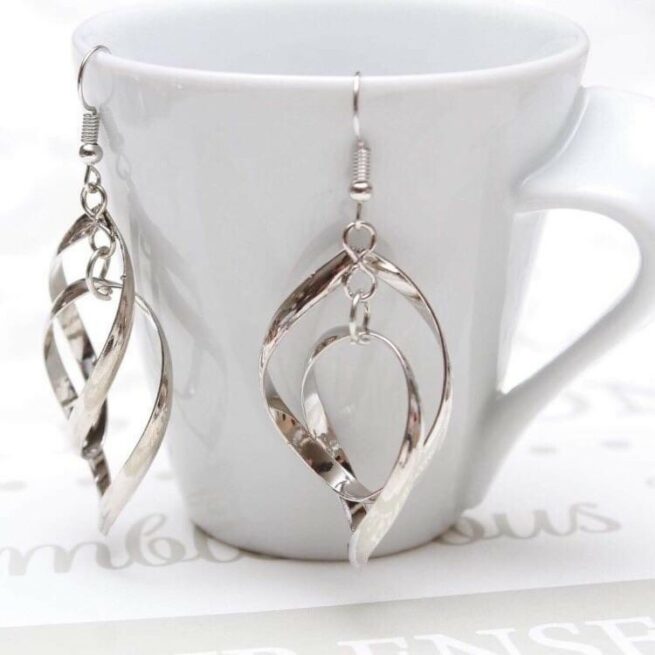 Crochet boucle d'oreille argent ou doré