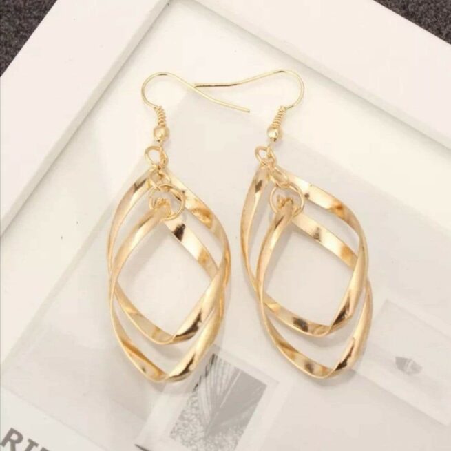 Crochet boucle d'oreille argent ou doré