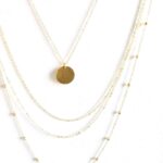 Collier fantaisie femme multicouches