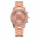Montre femme rose gold strass