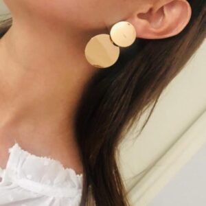 Boucles d'oreilles rondes