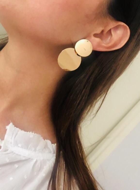 Boucles d'oreilles rondes