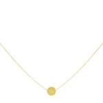 Collier or 18 carats une boule satinée