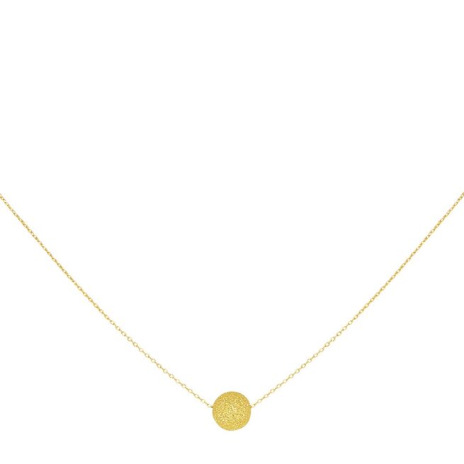 Collier or 18 carats une boule satinée