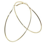 Créole or jaune 60mm lisse fil 1.20mm