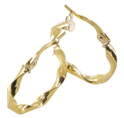 Créole or rondes torsadées large 2mm diam15