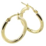 Créole or lisses ovales 2.5mm 13x19diam