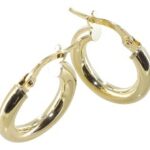 Créole or lisses rondes 3mm diam10