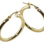 Créole or lisses rondes 3mm diam20