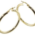 Créole or lisses rondes 3mm diam30