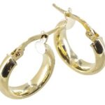 Créole or demi jonc lisses 4mm diam10